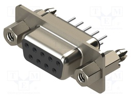 Connector: D-Sub; PIN: 9; socket; female; straight; THT; MHDD