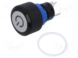 Switch: push-button; Pos: 2; SPDT; 0.5A/220VAC; 1A/24VDC; ON-ON