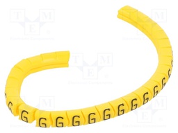 Markers for cables and wires; Label symbol: G; 1.3÷3mm; PVC; PA