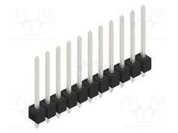 Connector: pin strips; pin header; male; PIN: 11; 2.54mm; THT; 1x11