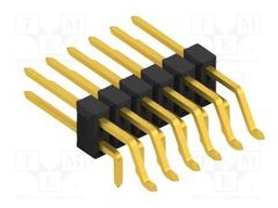 Connector: pin strips; pin header; male; PIN: 12; 2.54mm; SMT,THT