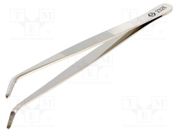 Tweezers; Tweezers len: 155mm; Blades: curved; Tipwidth: 2mm