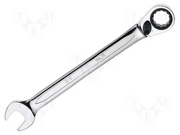 Key; combination spanner,with ratchet; 18mm; Overall len: 237mm