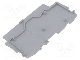 End/partition plate; 2002; 2002; grey