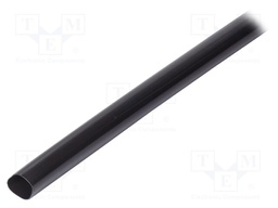 Heat shrink sleeve; glued; 3: 1; 35mm; L: 1m; black; Temp: -25÷125°C