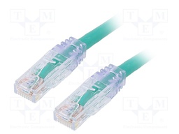 Patch cord; TX6™ PLUS,U/UTP; 6; stranded; Cu; LSZH; green; Len: 1m