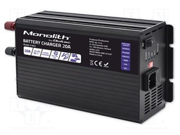 Charger: for rechargeable batteries; 20A; Out: crocodile clip