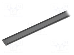 Profiles for LED modules; silver; L: 1m; MICRO-NK; aluminium