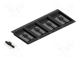 Connector: pin strips; pin header; male; PIN: 8; 2.54mm; SMT; 1x8