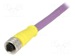 Plug; M12; PIN: 5; female; B code-Profibus; 5m; Insulation: PUR; IP67