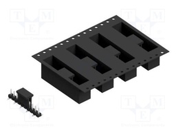Connector: pin strips; pin header; male; PIN: 10; 2.54mm; SMT; 1x10