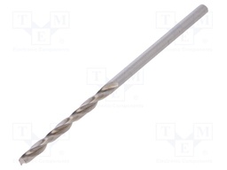 Drill bit; for metal; Ø: 2mm; L: 49mm; HSS; Working part len: 24mm