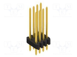 Connector: pin strips; pin header; male; PIN: 8; 1.27mm; THT; 2x4