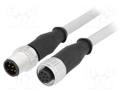 Cable: for sensors/automation; PIN: 8; M12-M12; 10m; plug; plug