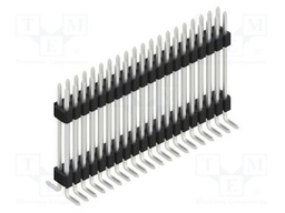 Connector: pin strips; pin header; male; PIN: 40; 1.27mm; SMT; 2x20