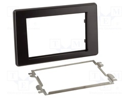 Radio frame; Nissan,Opel,Renault; 2 DIN; black