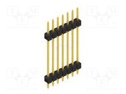 Connector: pin strips; pin header; male; PIN: 7; 2.54mm; THT; 1x7