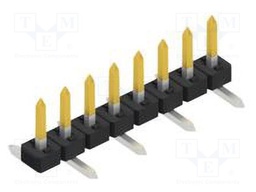 Connector: pin strips; pin header; male; PIN: 8; 2mm; SMT; 1x8; 100V