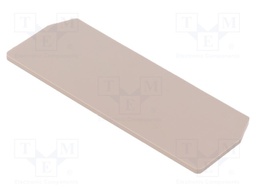 End/partition plate; Application: ZDU1.5/4AN; beige; wemid