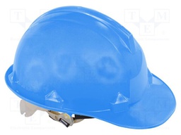 Protective helmet; blue; HDPE; -10÷50°C; Size: 55-66