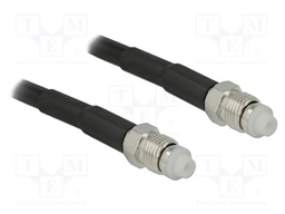 Cable; 1m; FME female,both sides; black; Øcable: 4.95mm; 50Ω