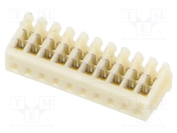 Plug; wire-board; female; SR; 1mm; PIN: 10; IDC; for cable; 50V; 700mA