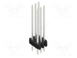 Connector: pin strips; pin header; male; PIN: 6; 1.27mm; THT; 2x3