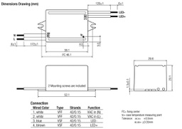 Power supply: switched-mode; LED; 3W; 3÷4.5VDC; 700mA; 100÷120VAC