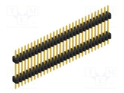 Connector: pin strips; pin header; male; PIN: 30; 1.27mm; THT; 1x30