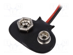 6F22 connector; Type: transversal (low profile); Leads: cables