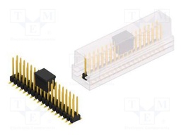 Connector: pin strips; pin header; male; PIN: 36; 2.54mm; SMT; 2x18