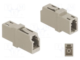 Fiber optic coupler; beige; single mode (SM),simplex; -40÷85°C