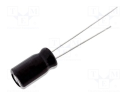 Capacitor: electrolytic; low impedance; THT; 100uF; 25VDC; ±20%