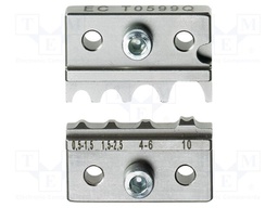Crimping jaws; insulated terminals