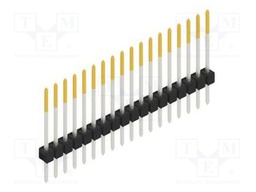 Connector: pin strips; pin header; male; PIN: 18; 2.54mm; THT; 1x18