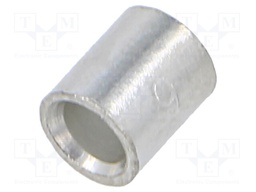 Tip: butt splice; 6mm2; crimped; for cable; tinned; copper