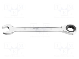 Wrench; combination spanner,with ratchet; 30mm; L: 349mm