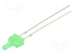 LED; 2mm; green; 220÷330mcd; 90°; 3÷5V; 20mA; Variant: blinking