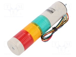Signaller: signalling column; continuous light; Usup: 24VDC; LED