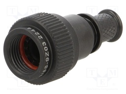 Accessories: plug cover; black; size 9; MIL-DTL-38999 Series III