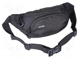 Waist bag; black; polyester