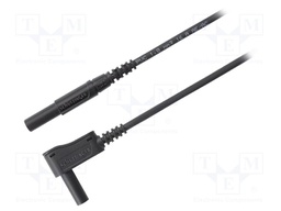 Test lead; PVC; 0.5m; black; 16A; Cond.cross sec: 1mm2