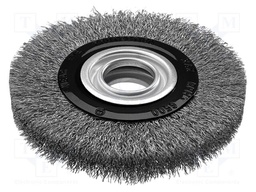 Tool accessories: wheel brush; steel; Ø: 125mm; Socket size: 20mm
