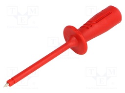 Test probe; 1000V; red; Tip diameter: 2mm; Socket size: 4mm