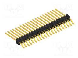 Connector: pin strips; pin header; male; PIN: 21; 1.27mm; SMT; 1x21