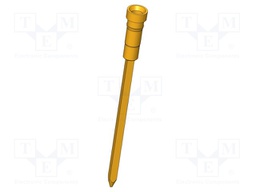 Connector; Contact plating: gold-plated; Contacts: brass; Ø: 1.8mm