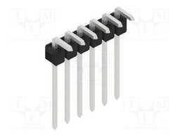 Connector: pin strips; pin header; male; PIN: 6; 2.54mm; THT; 1x6