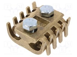 Brass; 150÷300mm2; none; screw terminal; for cable; straight