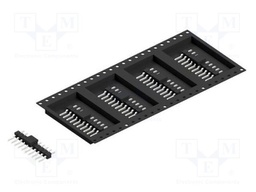 Connector: pin strips; pin header; male; PIN: 10; 2.54mm; SMT; 1x10