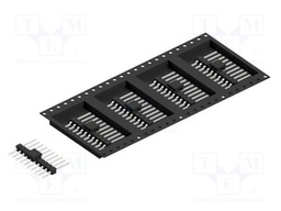 Connector: pin strips; pin header; male; PIN: 10; 2.54mm; SMT; 1x10